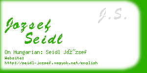 jozsef seidl business card